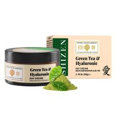 SHIZEN Bio-cosmetics By Nature Green Tea & Hyaluronic Day Cream, 50gm