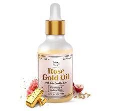 Rose Gold Oil With 24K Gold Flakes