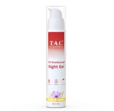 T.A.C - The Ayurveda Co. 10% Kumkumadi Night Gel For Glowing Skin, Dark Spots, Pigmentation & Fine Lines, 50gm
