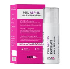 Cos-IQ® ABP 11% Beginner Friendly Exfoliating Peel AHA 6% + PHA 4% + BHA 1% Peeling Solution, 30ml