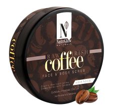 Nutriglow Natural's Raw Irish Coffee Face & Body Scrub, 200gm