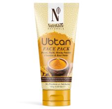 Nutriglow Natural’s Ubtan Face & Body Pack With Besan & Rose Water, 100gm