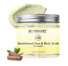 Nutriment Sandalwood Face & Body Scrub, 250gm