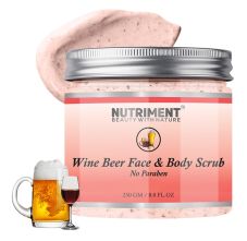 Nutriment Wine Beer Face & Body Scrub, 250gm
