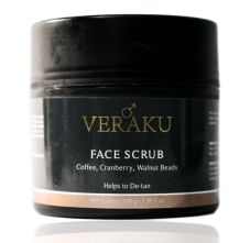 Veraku Face Scrub With Coffee & Cranberry, 100gm