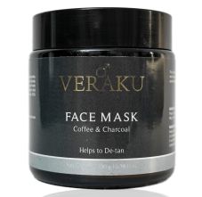 Veraku Face Mask With Coffee & Charcoal, 100gm