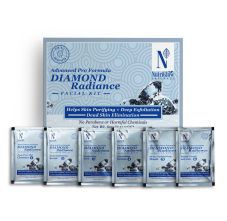 NutriGlow Natural's Advanced Pro Formula Diamond Radiance Facial Kit, 10gm Each