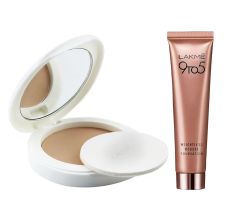 Lakme 9 to 5 Weightless Mousse Foundation - Rose Ivory, 25gm & Perfect Radiance Compact, 8gm - Golden Sand 03