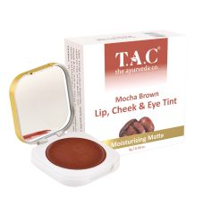 T.A.C - The Ayurveda Co. Brown Mocha Lip, Cheek & Eye Tint, Natural Blush for Women, 5gm