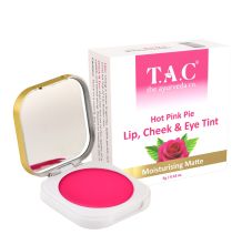 T.A.C - The Ayurveda Co. Hot Pink Lip, Cheek & Eye Tint, Natural Blush For Women, 5gm