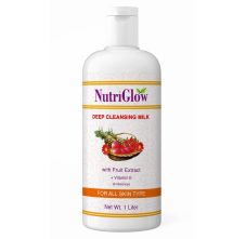 NutriGlow Deep Cleansing Milk With Fruit Extract & Vitamin E, 1 Liter