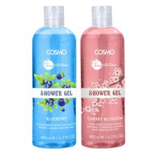 Cosmo Cherry Blossom & Blueberry Shower Gel, 480ml Each