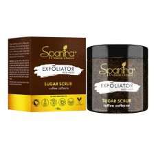 Spantra Coffee Caffeine Sugar Scrub For Exfoliator Face & Body, 125gm