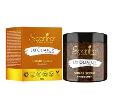 Spantra Shea Butter Sugar Scrub For Exfoliator Face & Body, 125gm