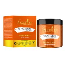 Spantra Tangy Orange Sugar Scrub For Exfoliator Face & Body, 125gm