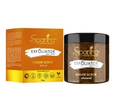 Spantra Almond Sugar Scrub For Exfoliator Face & Body, 125gm
