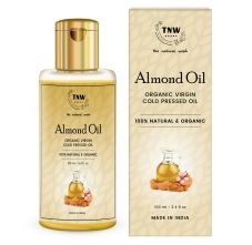 TNW - The Natural Wash Cold Pressed Virgin Almond Oil For Face, Hair & Body, 100ml