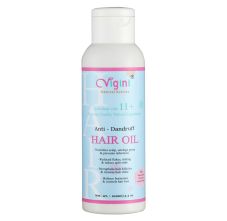 Vigini Natural Anti-Dandruff Itchy Scalp Hair Care Oil Provides Hair Growth, Nourishment, Silky & Shining Hair, 100ml