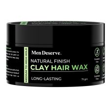 Men Deserve Clay Hair Wax For Natural And Matte Finish Look, 75gm