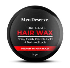 Men Deserve Fibre Paste Hair Wax For Shiny Finish & Textured Look, 75gm