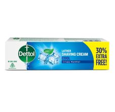 Dettol Lather Shaving Cream - Cool-Crispy Menthol, 78gm