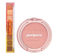 Peripera All Take Mood Palette 03 Burnt Breeze & Pure Blushed Sunshine Cheek, 4.2gm-01 Calm Pink