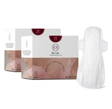 Sanitary Pads For Women, Rash Free, Leak Proof, Ultra-Thin, Biodegradable, Certified Napkins With Disposable Pouch, Heavy Flow - Extra Large 60 Pads
