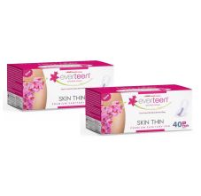 Skin Thin Premium XL Sanitary Pads Mega Pack for Protection During Periods in Women 40 Pads * 2