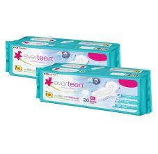 XL Sanitary Napkin Pads with Neem and Safflower, Cottony-Dry Top Layer for Women 20 Pads * 2