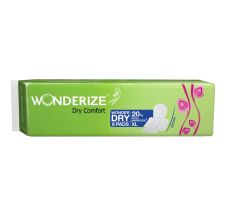 Wonderize Dry Comfort XL Size Sanitary Napkins, 8 Pads