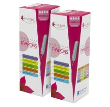 Super Plus Applicator Tampons for Periods in Women 8 Tampons * 2