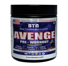 BTN Avenge Pre-Workout Energy Boost & Focus Supplement, 30 Servings