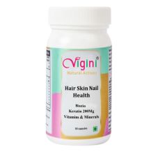 Vigini Biotin 10000mcg Keratin Damage Repair Hair Growth Capsules, Glowing Skin & Nail Supplement, 30 Tablets