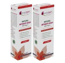 Yogurt Natural Intimate Wash for Feminine Intimate Hygiene in Teens 105 ml * 2
