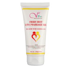 Vigini Natural Fiery Hot 2 in 1 Sexual Lubricant Massage Gel For Men & Women, 100gm