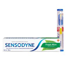 Sensodyne Sensitive Toothpaste Fresh Mint - 150 gm ( FREE Sensodyne Daily care Toothbrush )