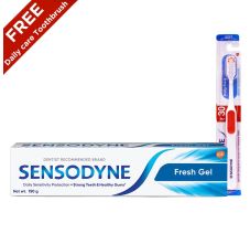 Sensodyne Sensitive Toothpaste Fresh Gel - 150 gm ( FREE Sensodyne Daily care Toothbrush )
