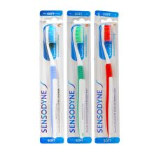 Sensodyne Sensitive Toothbrush - Soft (Pack of 3), Assorted(Red, Blue, Green)