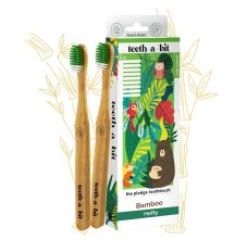 The Pledge Bamboo Gum Sensitive Toothbrush For Kids (9-12 Years) With Hefty Handle