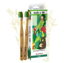 The Pledge Bamboo Gum Sensitive Toothbrush For Kids (9-12 Years) With Slim Handle