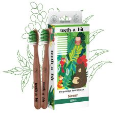 The Pledge Therapeutic Gum Sensitive Neem Toothbrush For Kids (5-8 Years) With Slim Handle