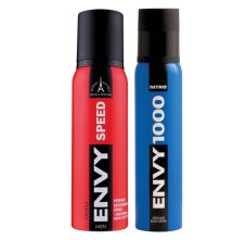 Envy Nitro Perfume Body Spray & Speed Perfume Deodorant For Men, 120ml Each