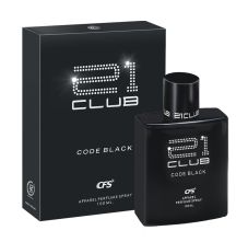 CFS 21 Club Code Black Long Lasting Apparel Perfume Spray, 100ml