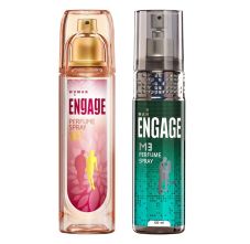 Engage M3 Perfume Spray For Men & W1 Perfume Spray For Women, 120ml Each