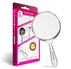 Majestique Dual Side Large Handheld Mirror - Assorted, 1pc