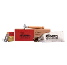 The Woman’s Company Bamboo Safety Razor With Bio-degradable Bamboo Handle with Recyclable Blades