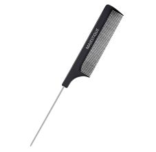 Steel Tail Comb for Hair Styling - Black