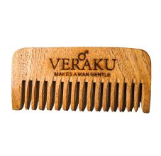 Veraku Neem Wood Beard Comb For Beard Styling, 1pc