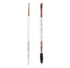 Boujee Beauty Dual Ended Brow Brush B111 & Ultra Fine Liner Brush B112