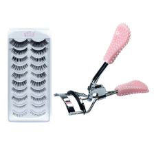 Beautiliss Professional Classic Eyelash Curler & False Eyelash Set, 10pc